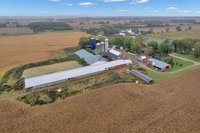 drone / aerial view featuring a rural view