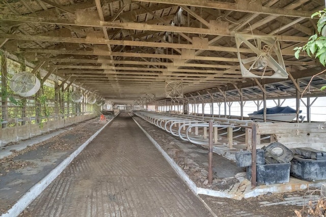 view of horse barn