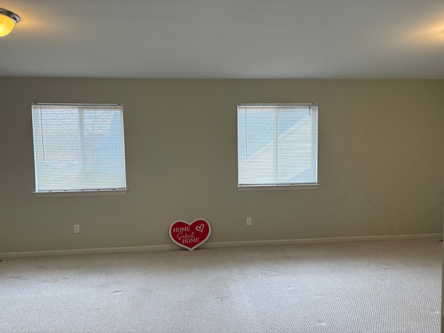 view of carpeted empty room