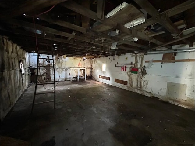 view of basement