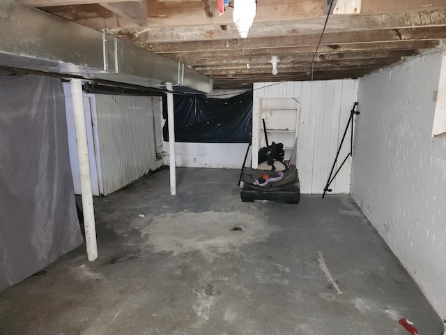 view of basement