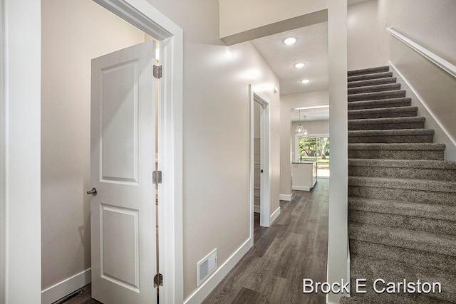 interior space featuring hardwood / wood-style floors