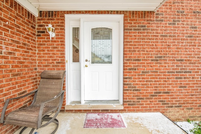 view of exterior entry