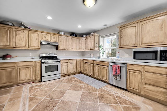kitchen featuring sink and stainless steel appliances