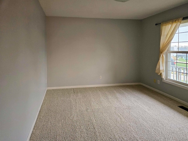 spare room featuring carpet floors