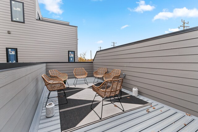 1636 Merrick St Unit 8, Detroit, MI 48208 - view of wooden terrace