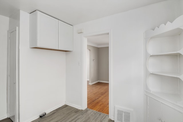 interior space featuring light hardwood / wood-style floors