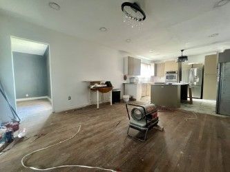 living room featuring hardwood / wood-style flooring