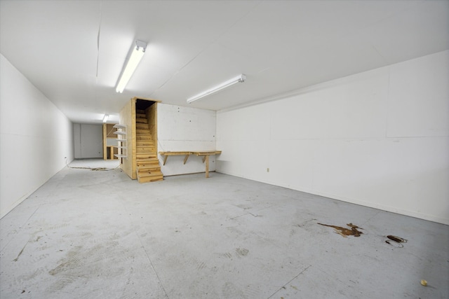 view of basement