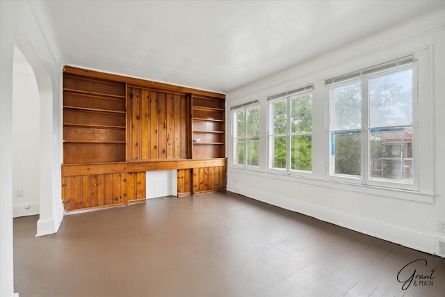 unfurnished living room with a wealth of natural light