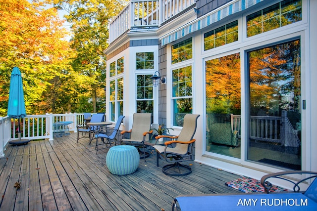 1749 Sunset Point Dr, Norton Shores, MI 49441 - view of deck