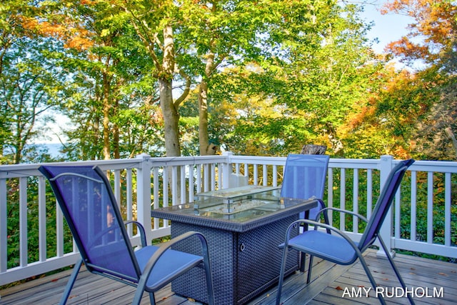 1749 Sunset Point Dr, Norton Shores, MI 49441 - deck featuring outdoor dining space