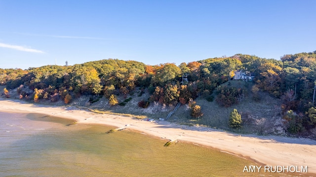 1749 Sunset Point Dr, Norton Shores, MI 49441 - water view with a heavily wooded area
