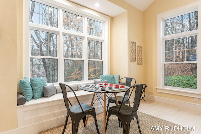 1749 Sunset Point Dr, Norton Shores, MI 49441 - dining room with baseboards and wood finished floors