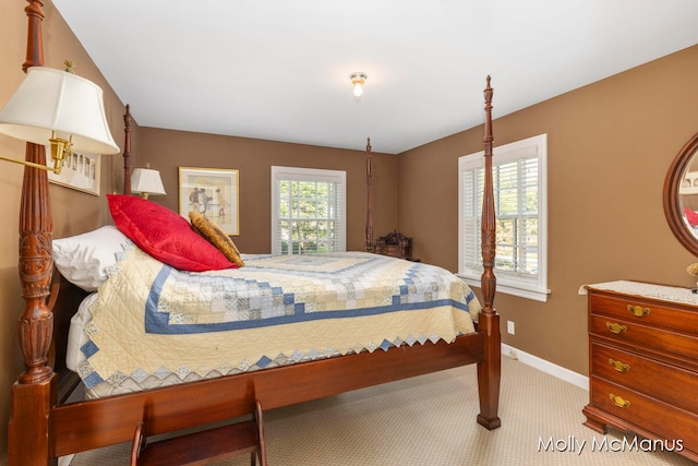 bedroom with carpet flooring