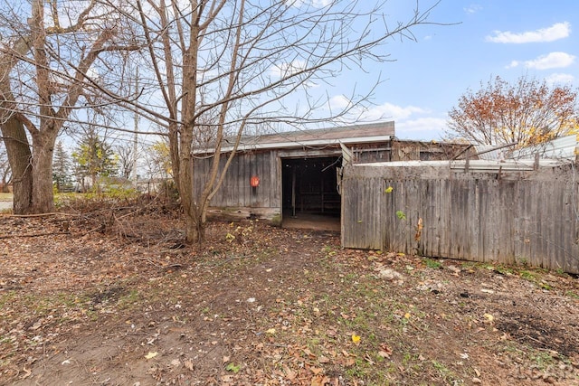 view of outbuilding