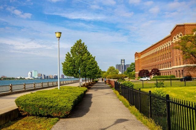 view of property's community with a water view