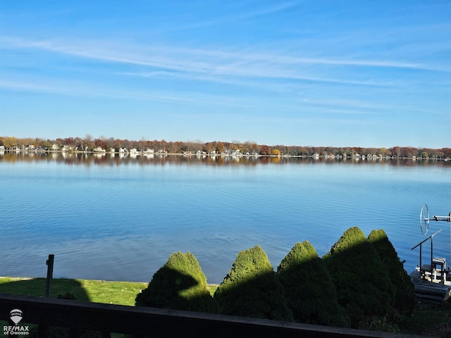 view of water feature