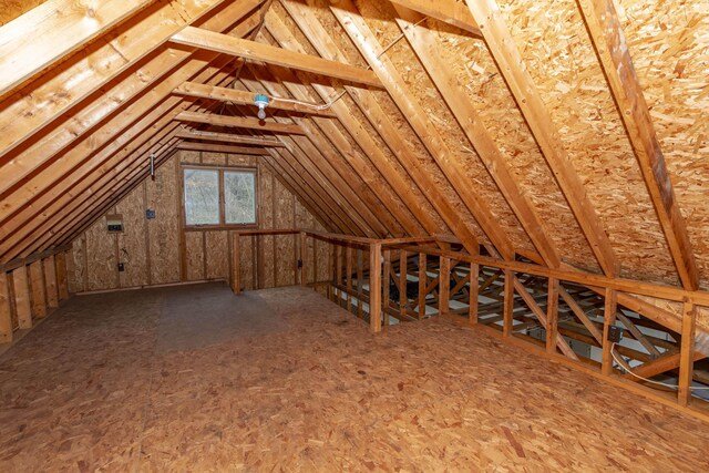 21734 N Channel Pkwy, Edwardsburg, MI 49112 - attic featuring an upstairs landing