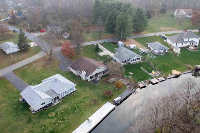 21734 N Channel Pkwy, Edwardsburg, MI 49112 - aerial view of property and surrounding area with nearby suburban area