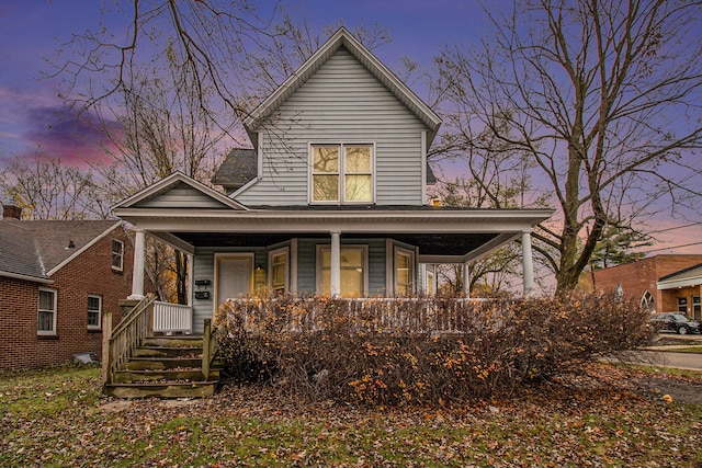 view of front facade with a porch