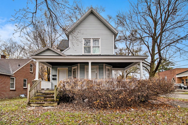 view of front facade with covered porch