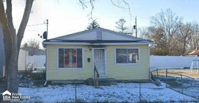 view of bungalow-style house