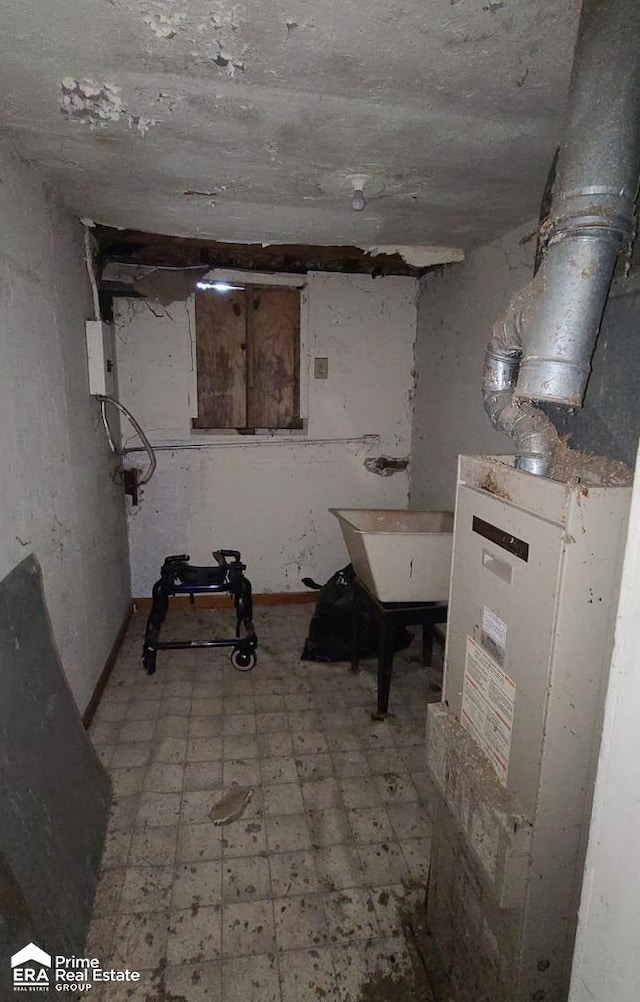 view of basement