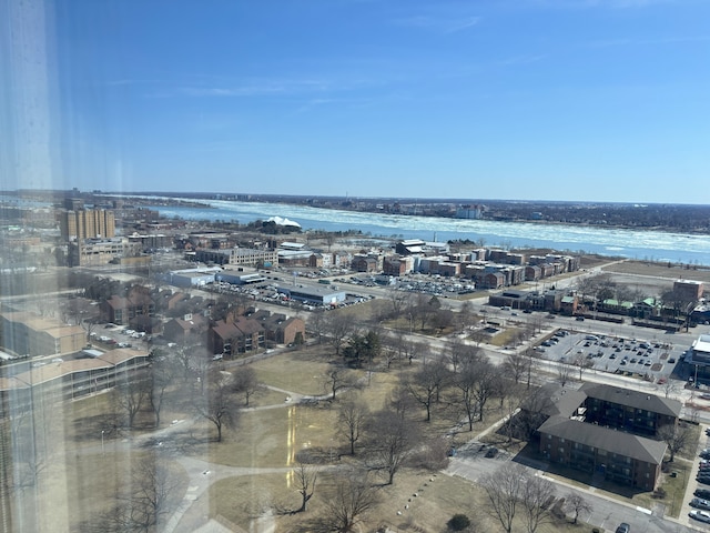 bird's eye view with a view of city