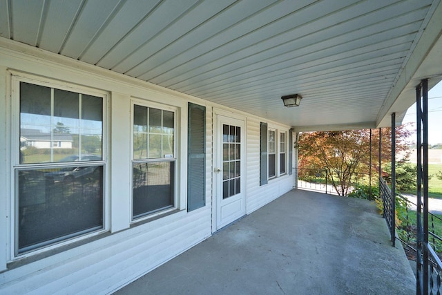 view of patio with covered porch