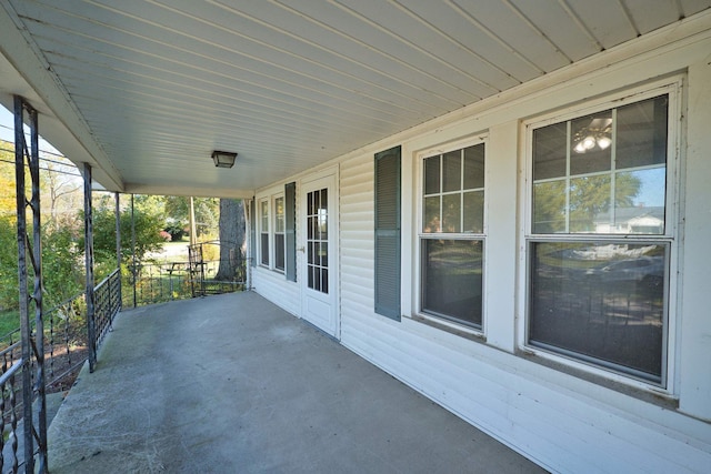 view of patio with covered porch