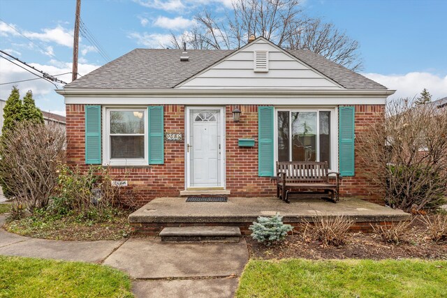 view of bungalow