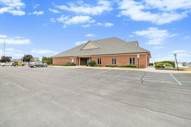 view of parking / parking lot