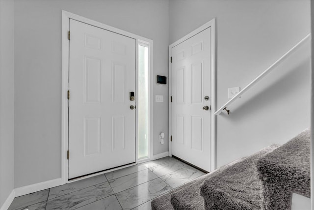 view of entrance foyer