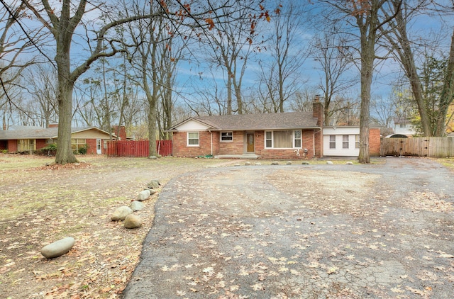 view of ranch-style home