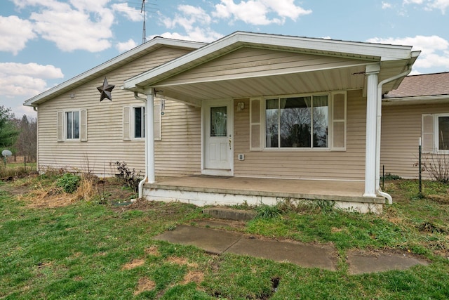 view of front of home with covered porch