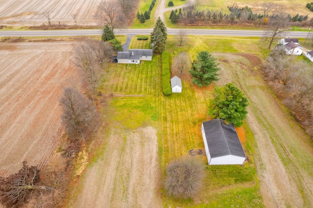 bird's eye view featuring a rural view