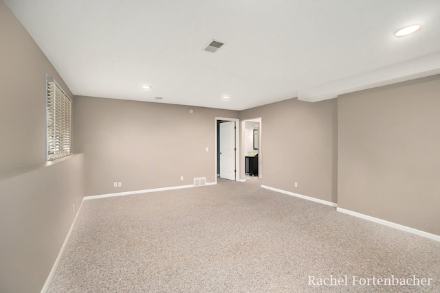 view of carpeted empty room