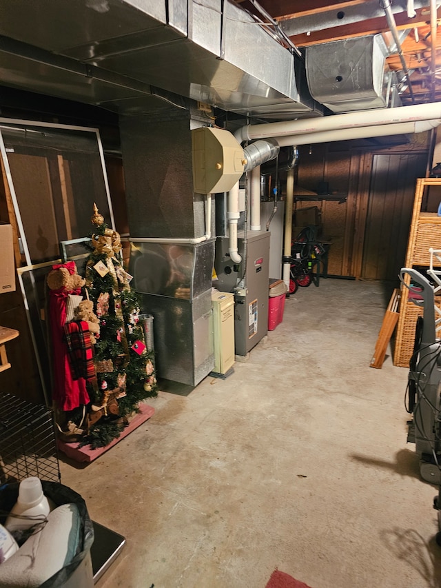 view of basement