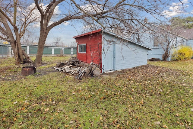 view of outbuilding