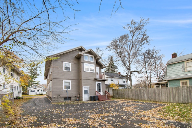 view of back of property