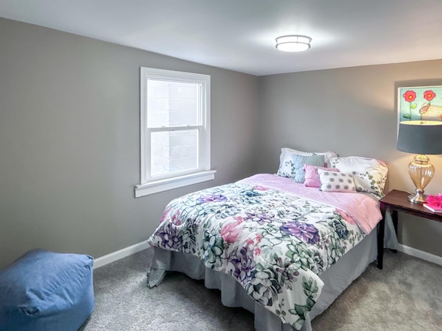 bedroom with carpet floors