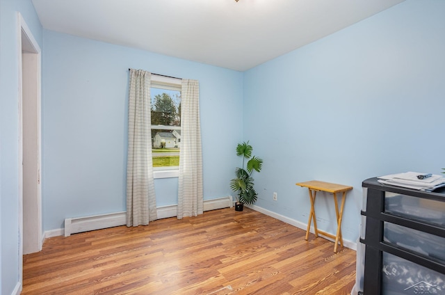 interior space with light wood-type flooring