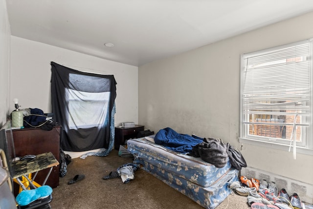 bedroom featuring carpet flooring