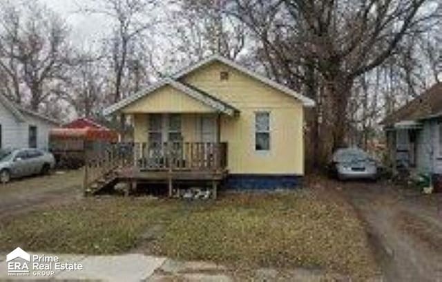 view of bungalow-style home