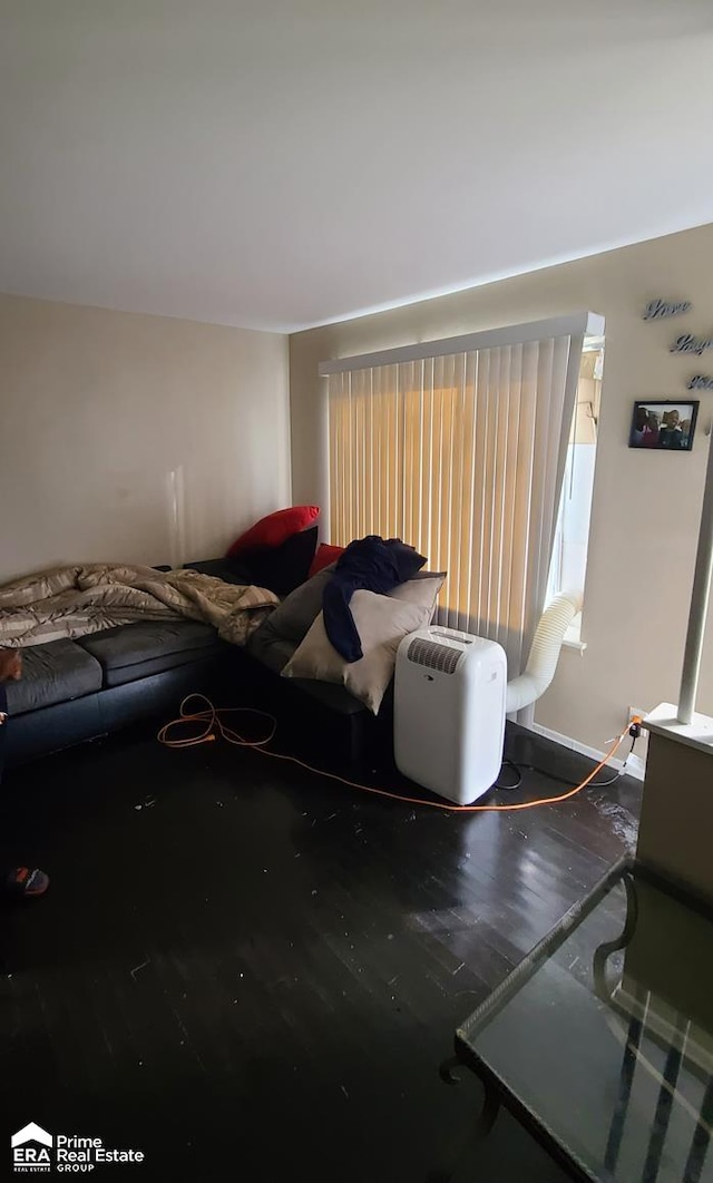 bedroom featuring hardwood / wood-style floors