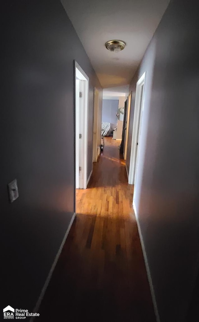 hall featuring light hardwood / wood-style floors