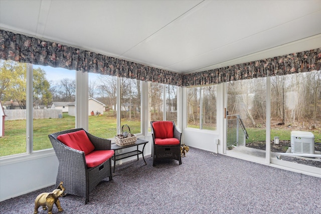 view of sunroom / solarium