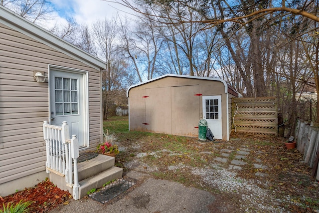 view of outbuilding