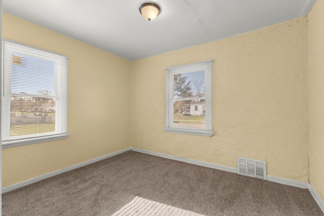 spare room with carpet flooring